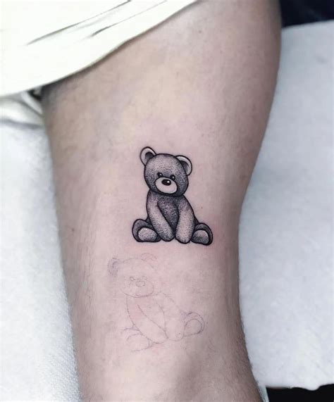 teddy bear tattoos|simple cute bear tattoo.